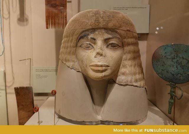 This 3,000 year old Egyptian bust looks mildly like Michael Jackson