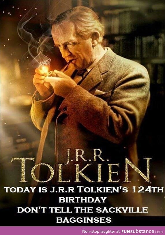 Happy 124th birthday, J.R.R. Tolkien!