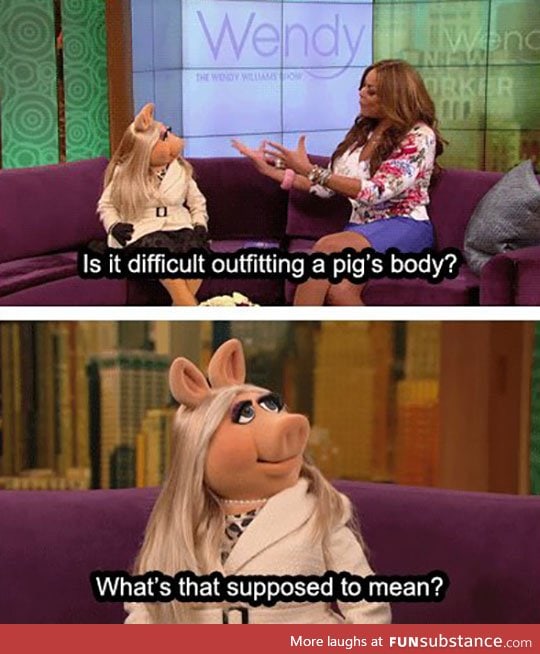 Miss Piggy Can't Believe What She's Hearing
