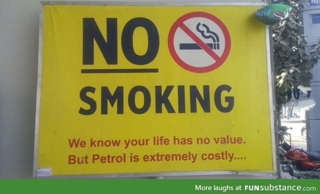Savagery at a petrol station