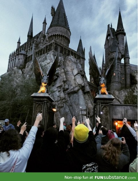 HP fans pay tribute to Alan Rickman at Universal Studios