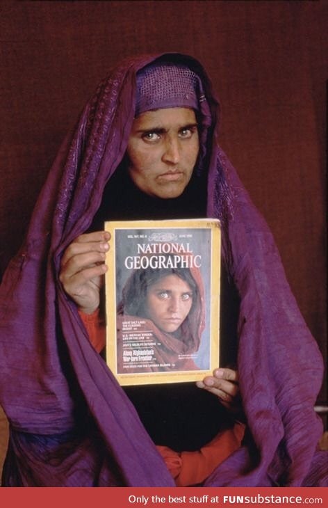 National Geographic's iconic Afghanistan refugee found years later and re-photographed.