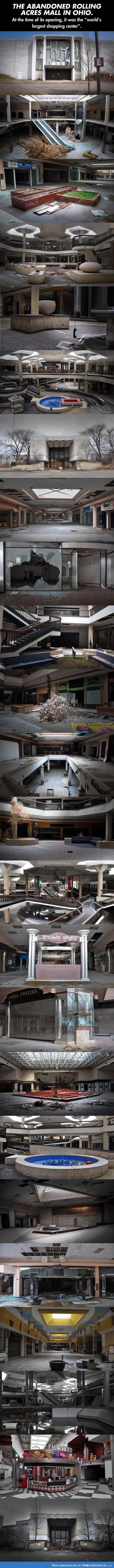 An abandoned shopping mall in Ohio