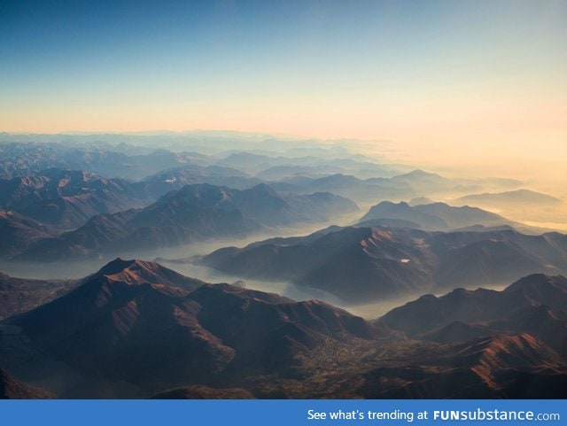 When you fly over the Alps, remember to ask for a window seat. The view is breathtaking