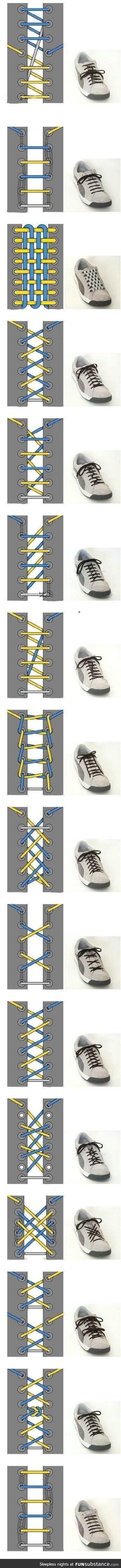 There's more than one way to tie your shoe
