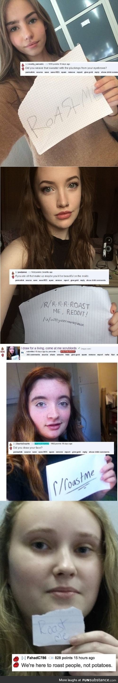 People asked to get roasted