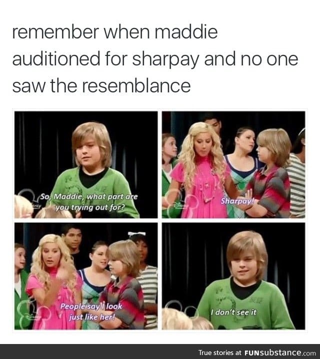 Maddie is totally different from Sharpay