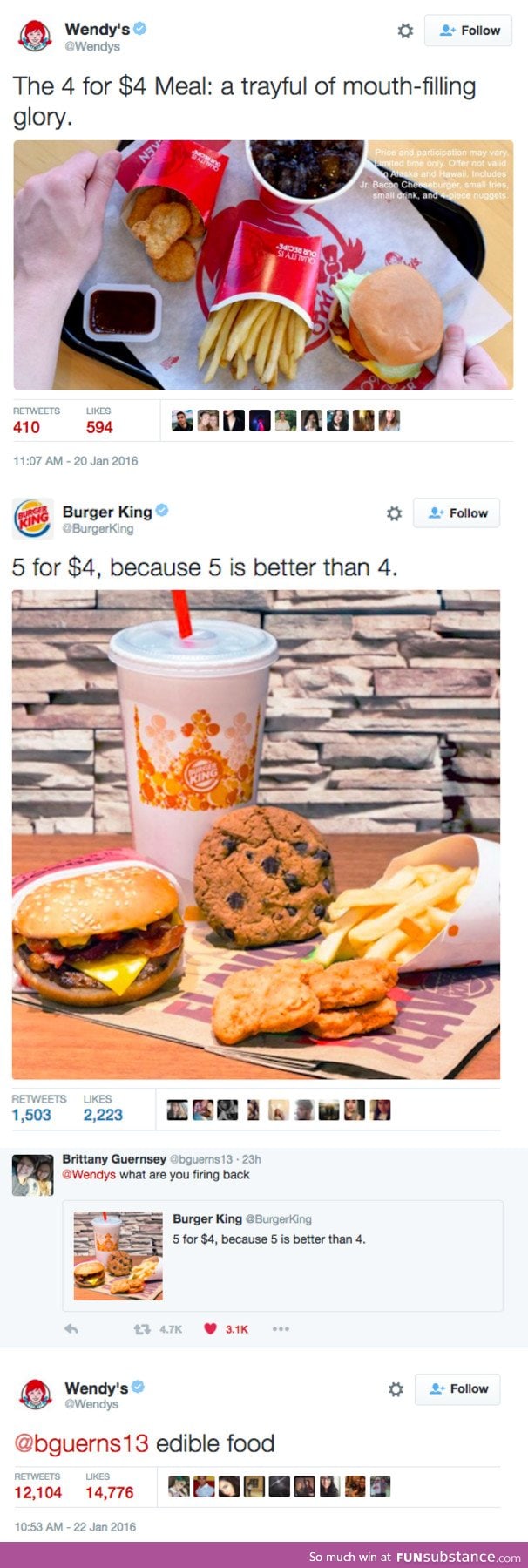 Wendy's vs. Burger King