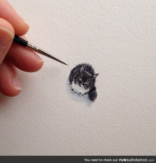 Teeny-tiny kitty sketch