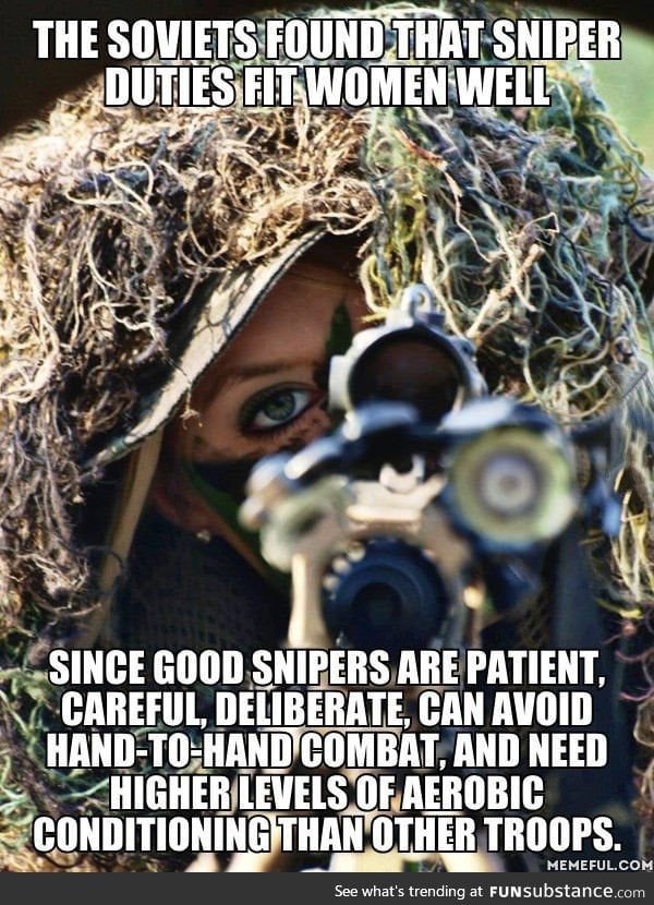 Sounds like I need to date a sniper