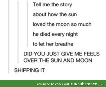 Ship name for the sun & moon?