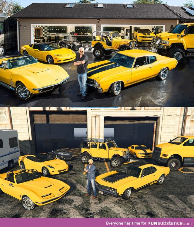 Welcome to flavour town (Guy Fieri garage recreation in GTA5)