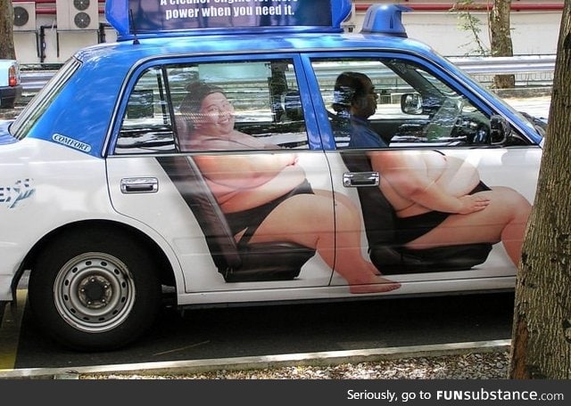 I'd love to ride this Sumo Taxi!