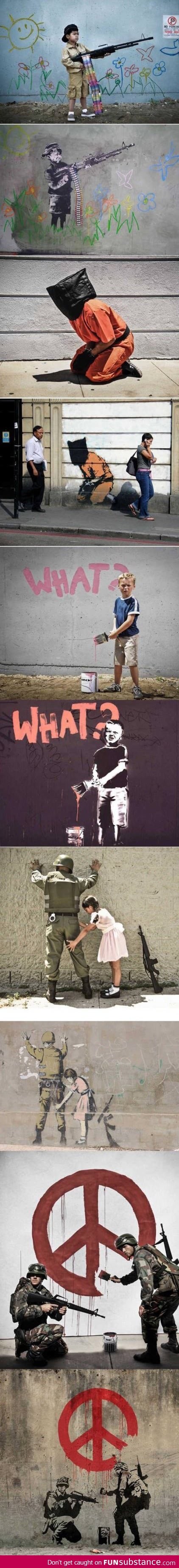 Banksy Art Recreated as Reality