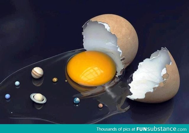 The solar system, sunny-side up!