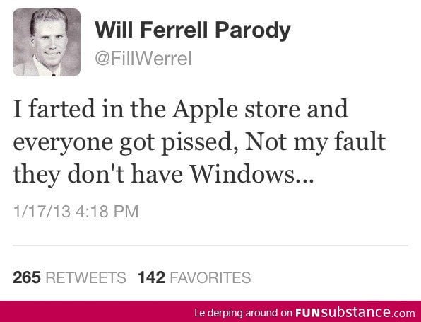 I farted in the Apple Store