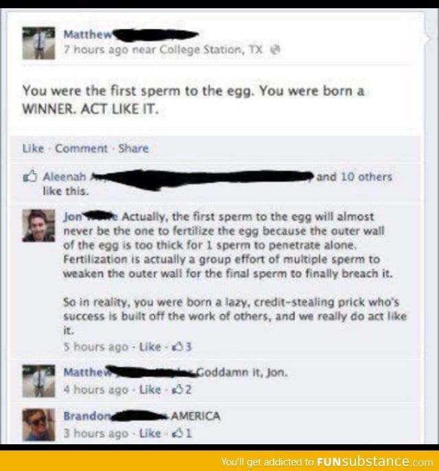 Sperm vs you