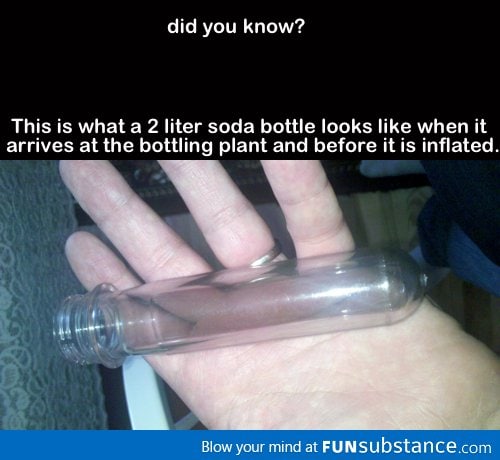 Mind blowing fact about soda bottles