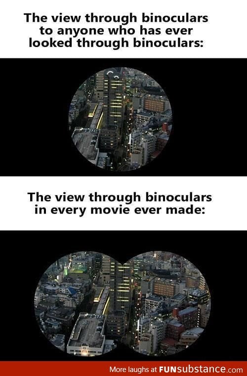 Movie logic on binoculars