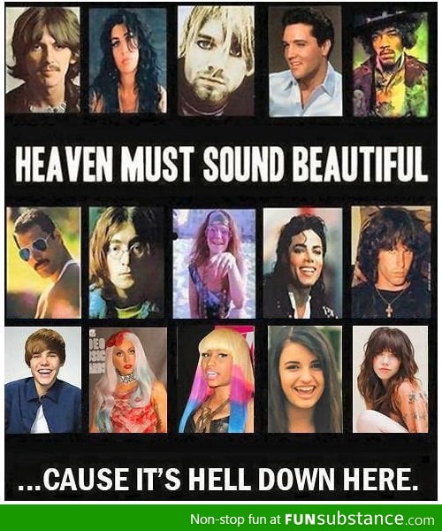 Heaven must sound beautiful