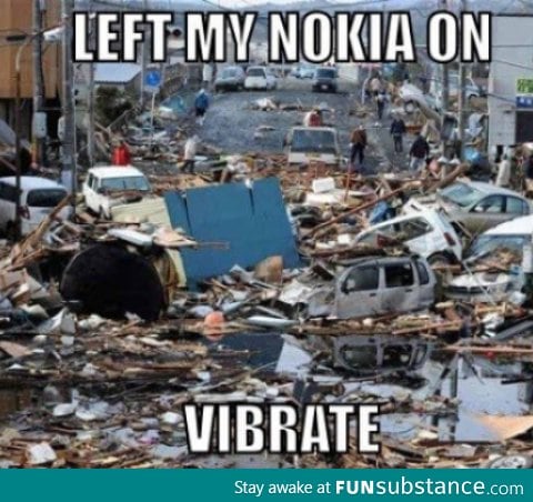 Left my Nokia on vibrate
