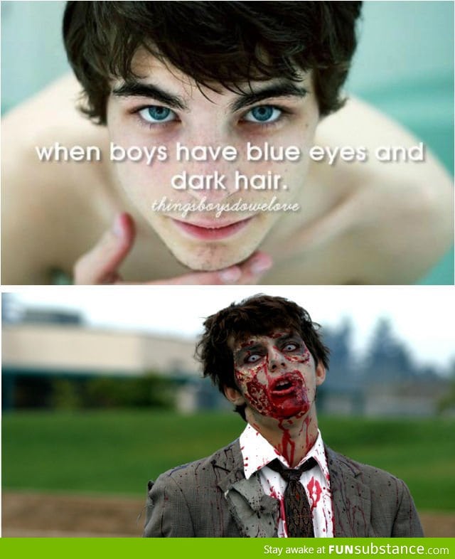 Boys With Blue Eyes And Dark Hair. I Totally Get It