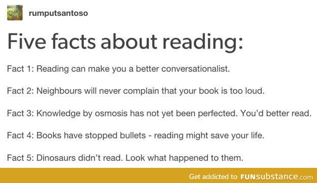100% accurate truths about reading