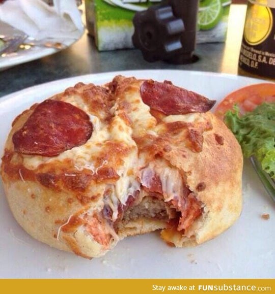 Pizza burger heaven