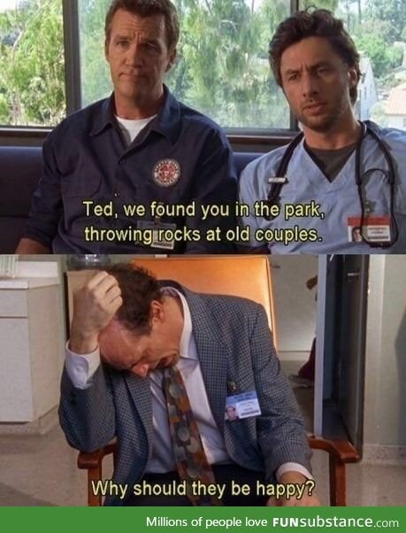 That's the spirit Ted!