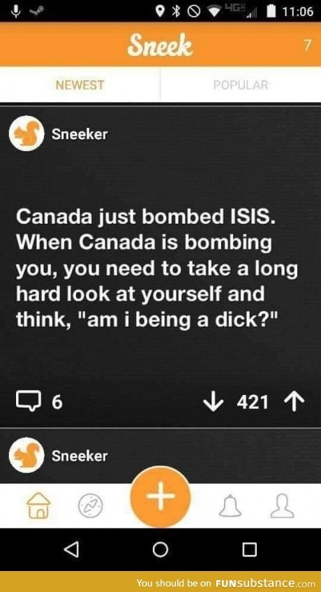 Canada bombs