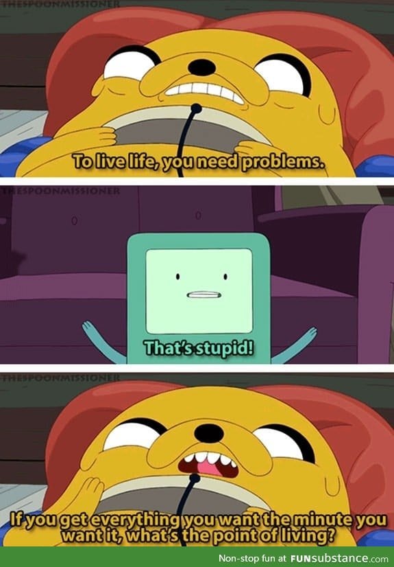 Jake the dog knows what's up