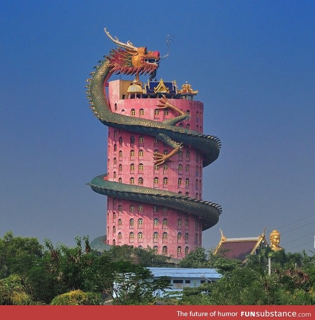 Dragon temple in Thailand