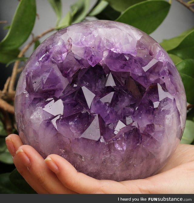 Amethyst geode sphere