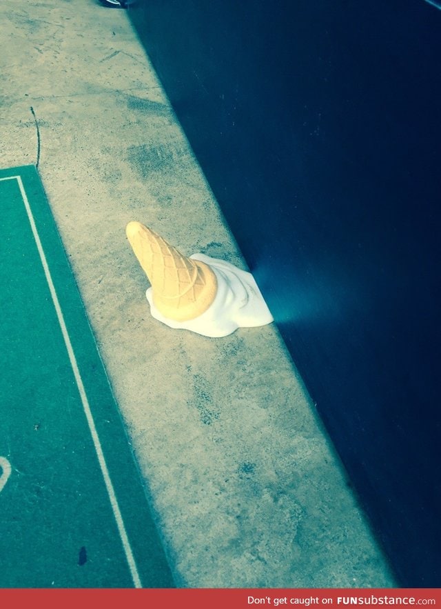 This door stop at an ice cream shop