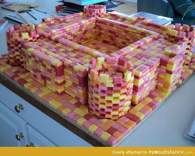 A starburst castle