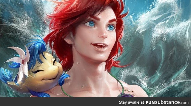 Ariel and Flounder gender bender