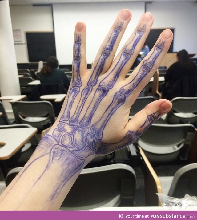 When you get bored during class