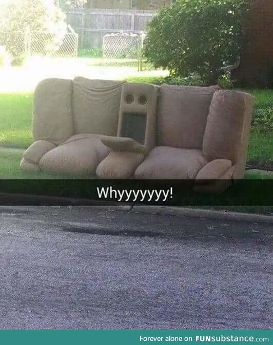 This sofa has seen some stuff