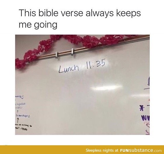 Best bible verse ever