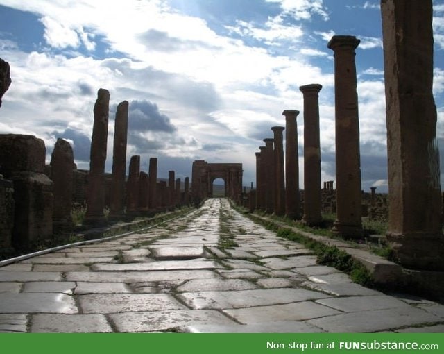 1,800 year old Roman road in Africa