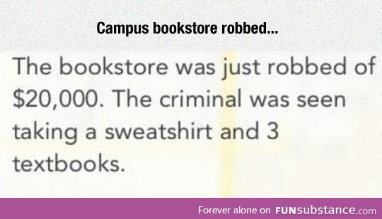 College book store robbed