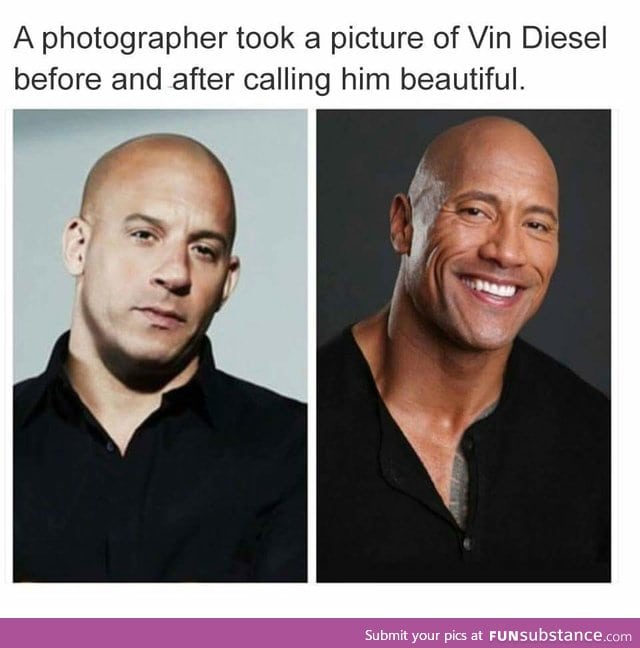 When You Tell Vin Diesel he Is Beautiful