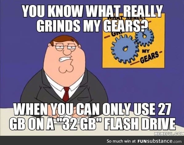 Where did that 5 GB disappear?