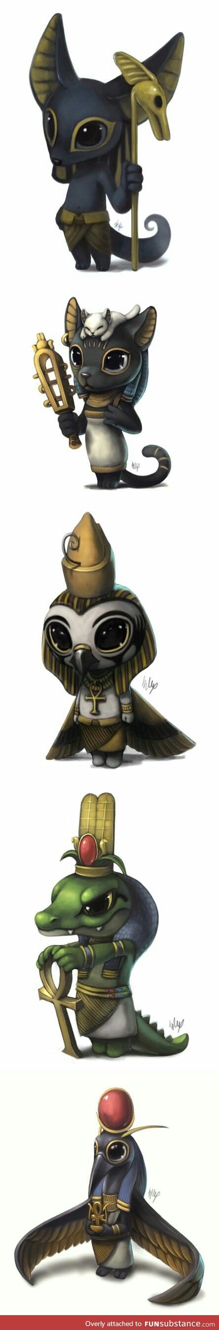 Egyptian gods have never been so adorable