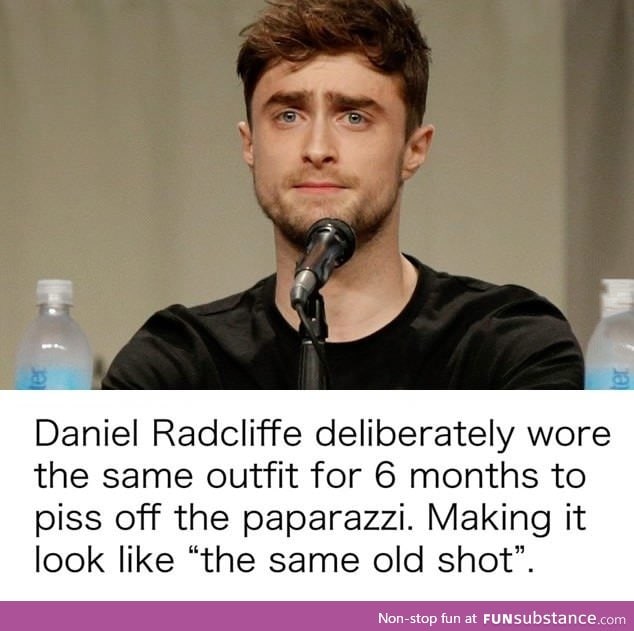 Daniel Radcliffe wore the same outfit for 6 months