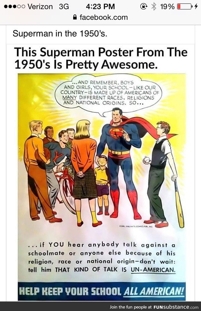 1950s Superman Poster