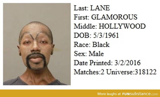 This guys mugshot