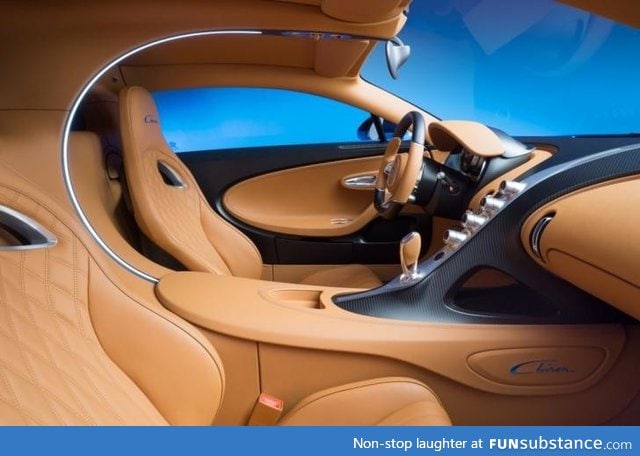 Interior of the new Bugatti Chiron 2016