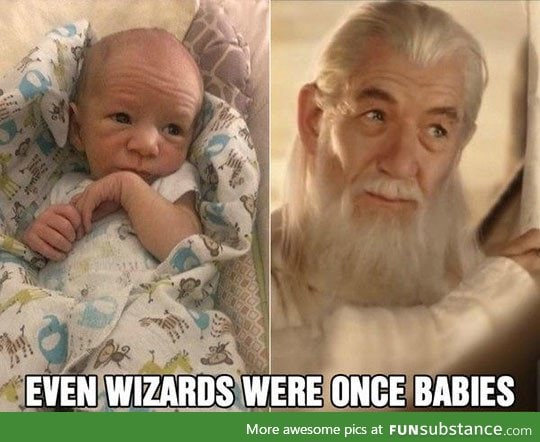 Gandalf as a baby