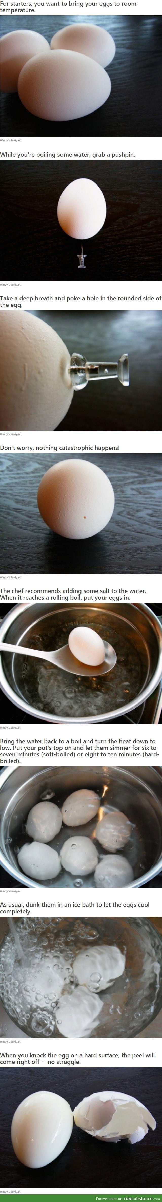 How To Cook Eggs So The Shells Are Easy To Peel